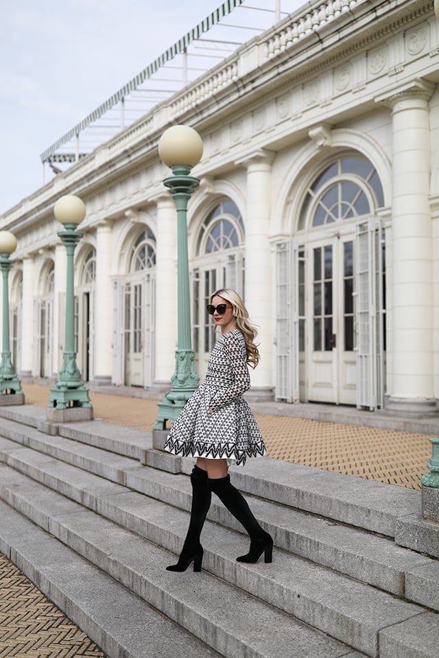 Atlantic-Pacific Blog OTK Boots Lace Dress