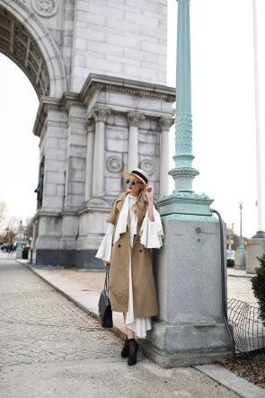 Atlantic-Pacific // Blair Eadie, Polka Dot Dress & Trench