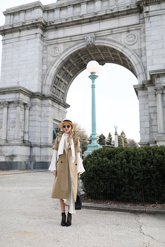 Atlantic-Pacific // Blair Eadie, Polka Dot Dress & Trench