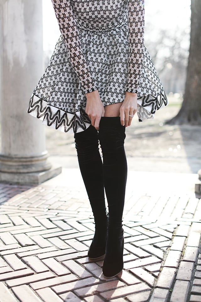 Atlantic-Pacific Blog OTK Boots Lace Dress