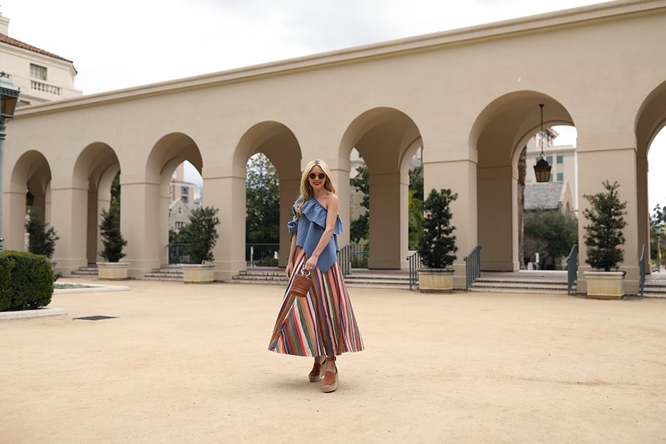 ATLANTIC PACIFIC // ROSIE ASSOULINE SKIRT & RUFFLE TOP