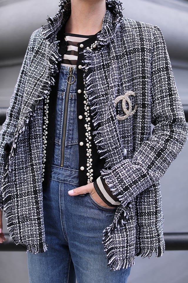 Atlantic-Pacific // Tweed and Pearls on the Brooklyn Bridge