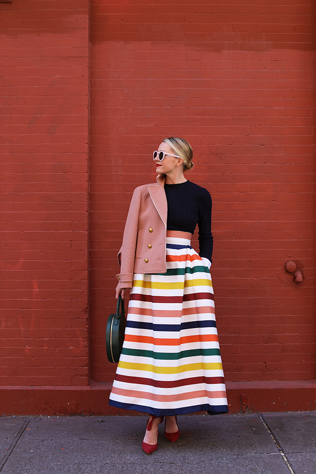 SPRING STRIPES // CAROLINA HERRERA SKIRT | Atlantic-Pacific
