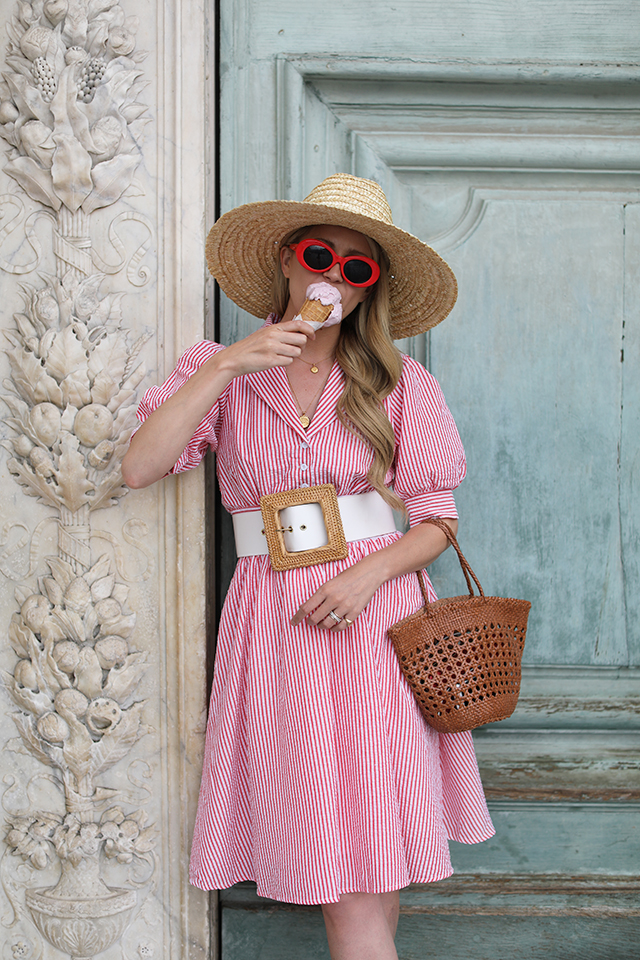 Seersucker dress in Florence