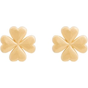 Lucky Leaf Gold Studs
