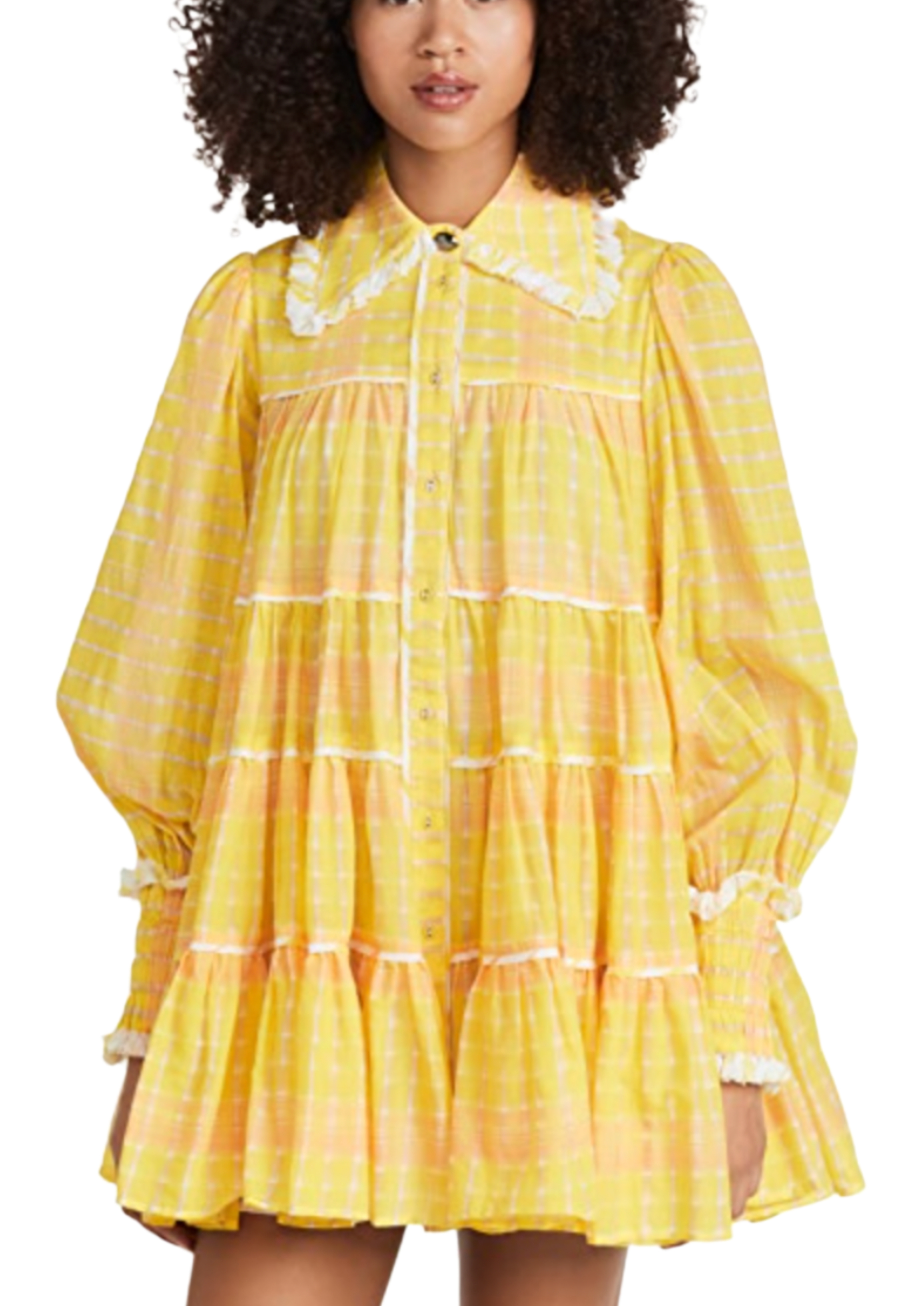 yellow aje dress