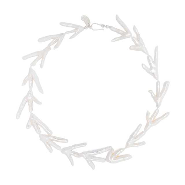 pearl chicken feet necklace