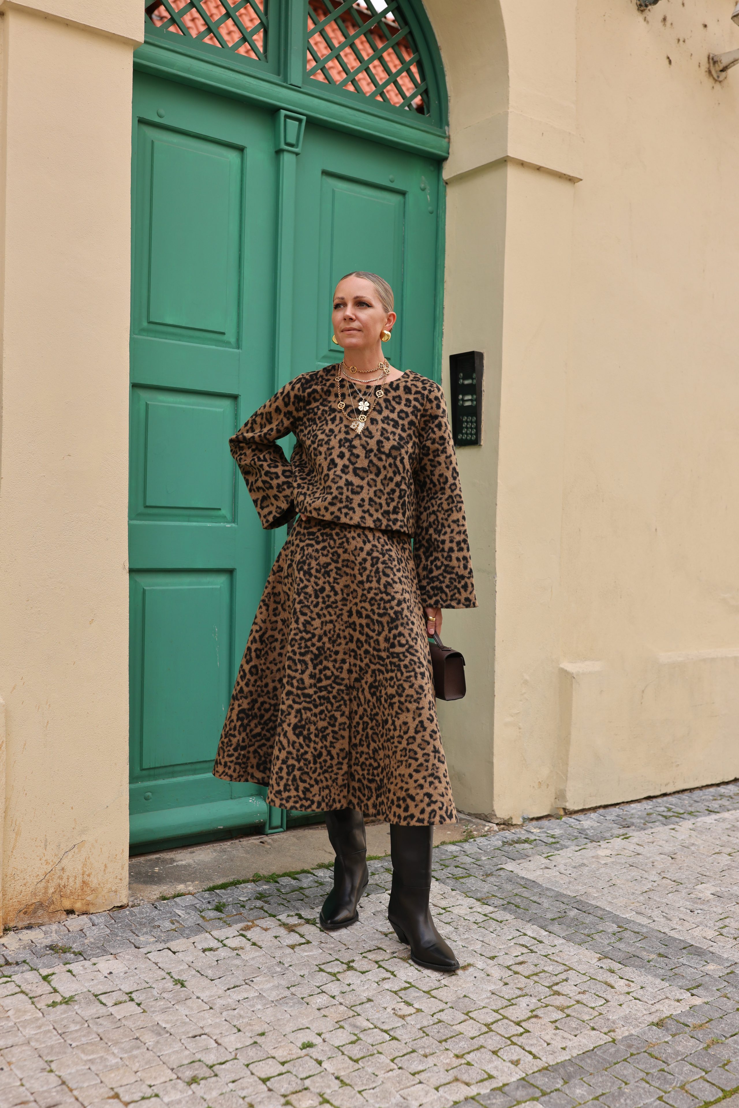 tuckernuck leopard set, leopard skirt, blair eadie