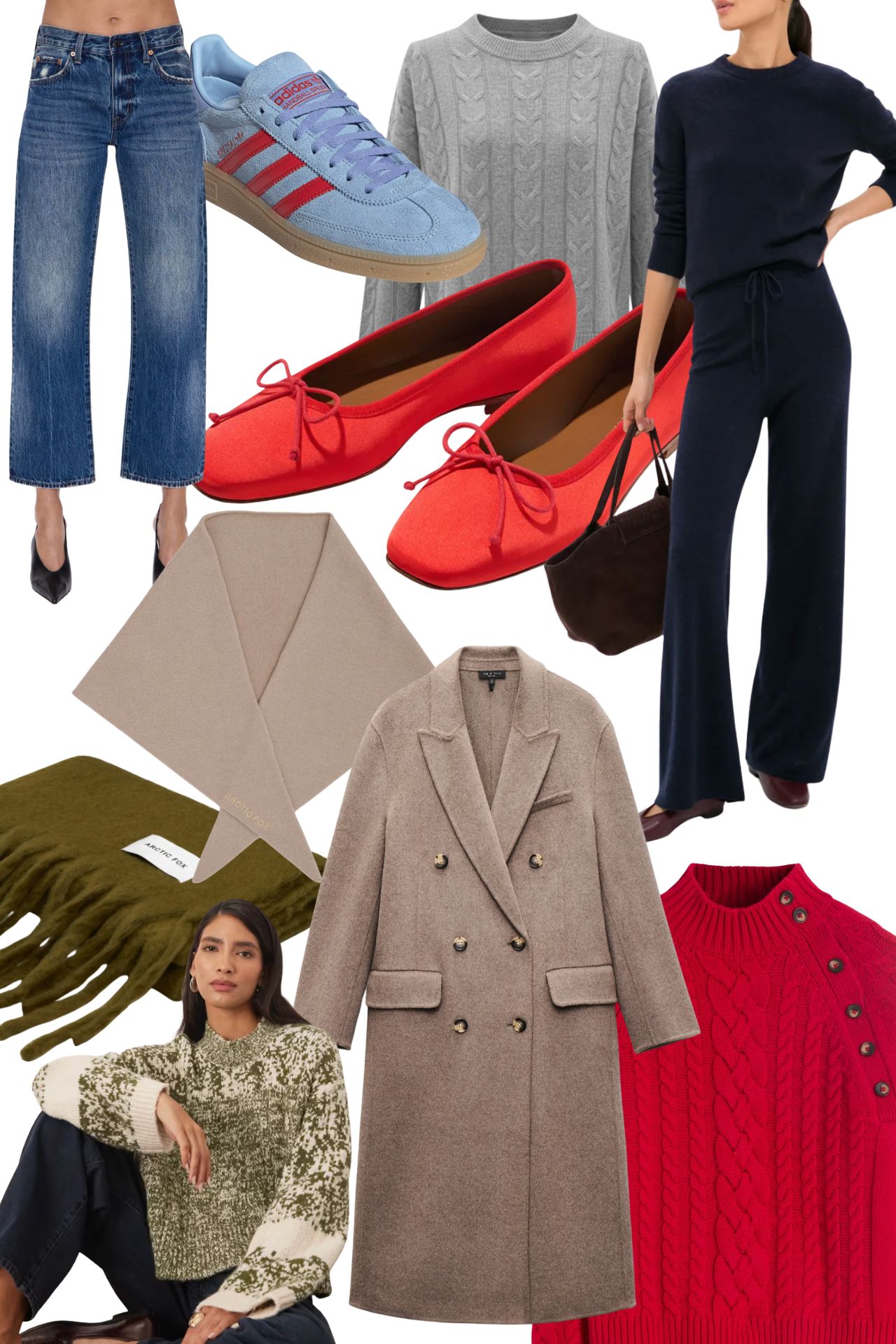 casual dinner outfit, how to dress for cozy fall, cashmere set, how to style cashemere