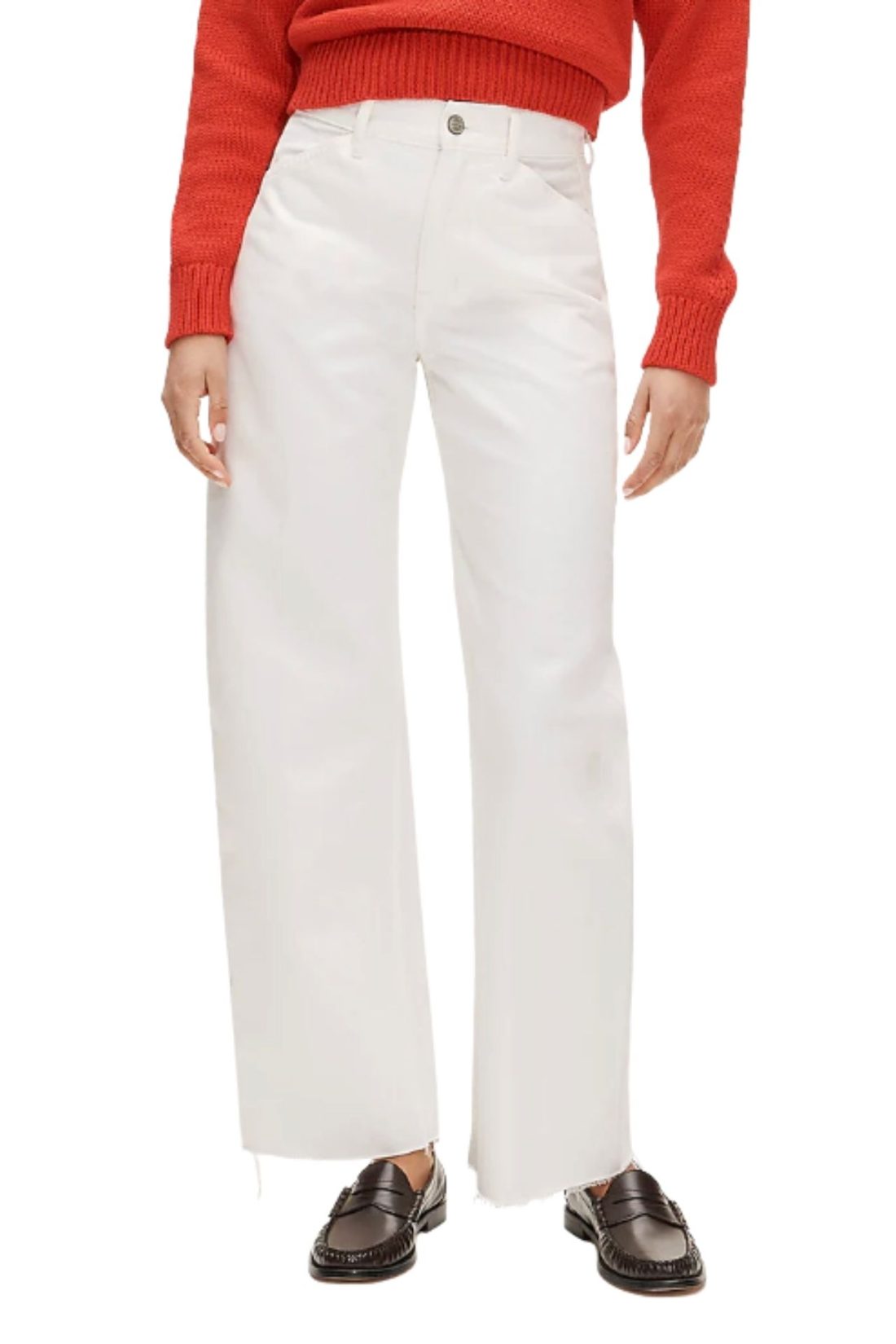 barrel white jeans