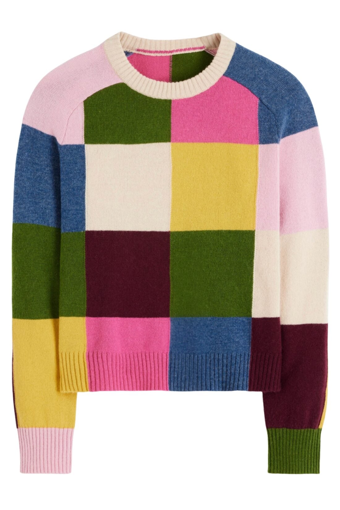 colorblock argyle sweater, boden sweater, colorful sweater